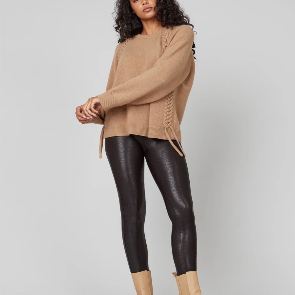 SPANX brand new pair faux leather shine legging.